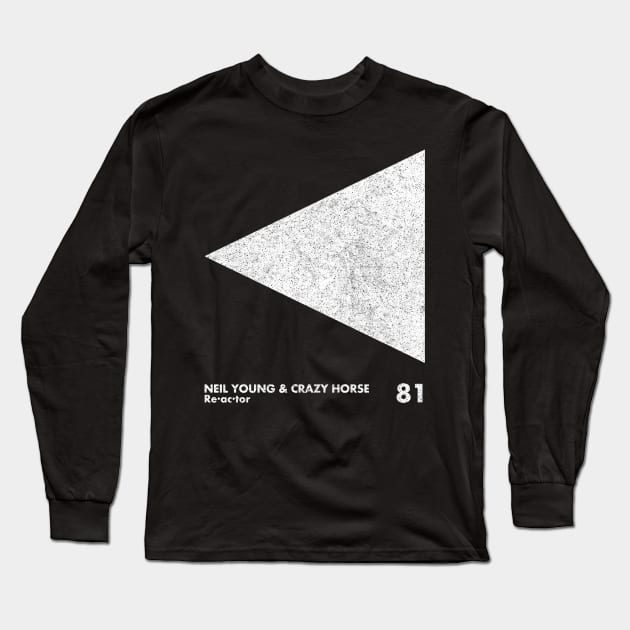 Neil Young / Re-Ac-Tor / Minimal Graphic Design Tribute Long Sleeve T-Shirt by saudade